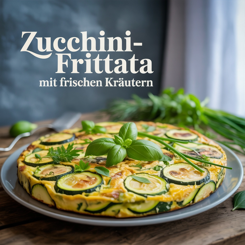 Zucchini-Frittata mit frischen Kräutern