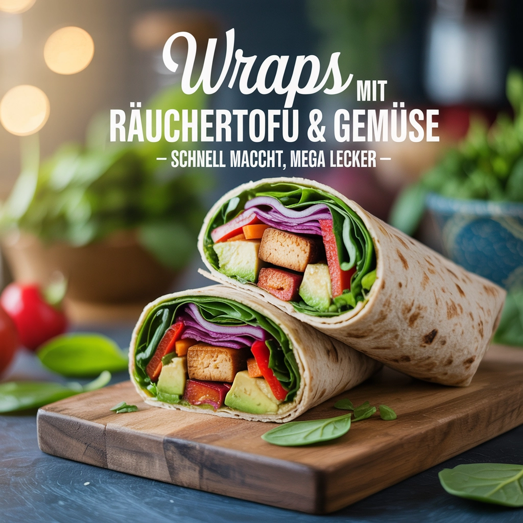 Wraps mit Räuchertofu & Gemüse – Schnell gemacht, mega lecker