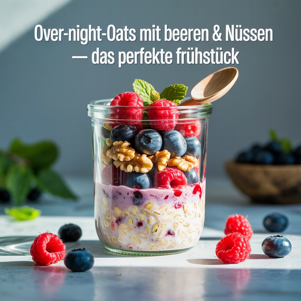 Over-Night-Oats mit Beeren & Nüssen – Das perfekte Frühstück