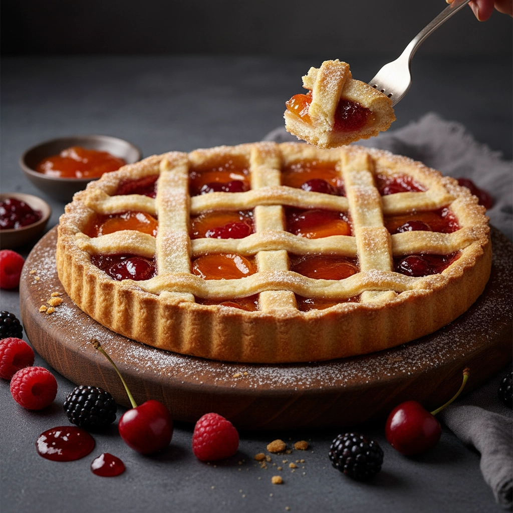 Crostata di Marmellata – Knusprige Marmeladen-Tarte