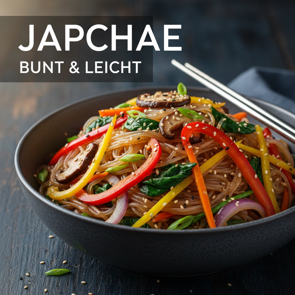 Japchae – Koreanische Glasnudelpfanne bunt & leicht