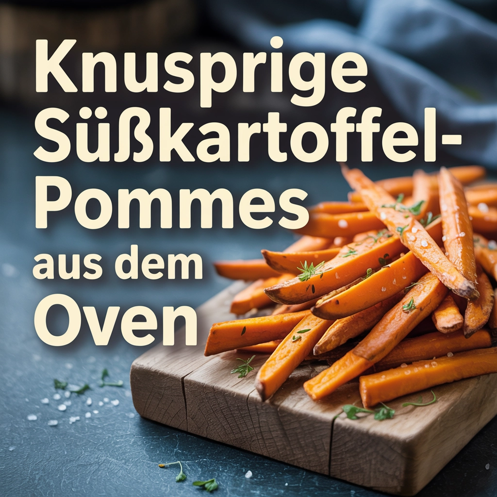 Knusprige Süßkartoffel-Pommes aus dem Ofen