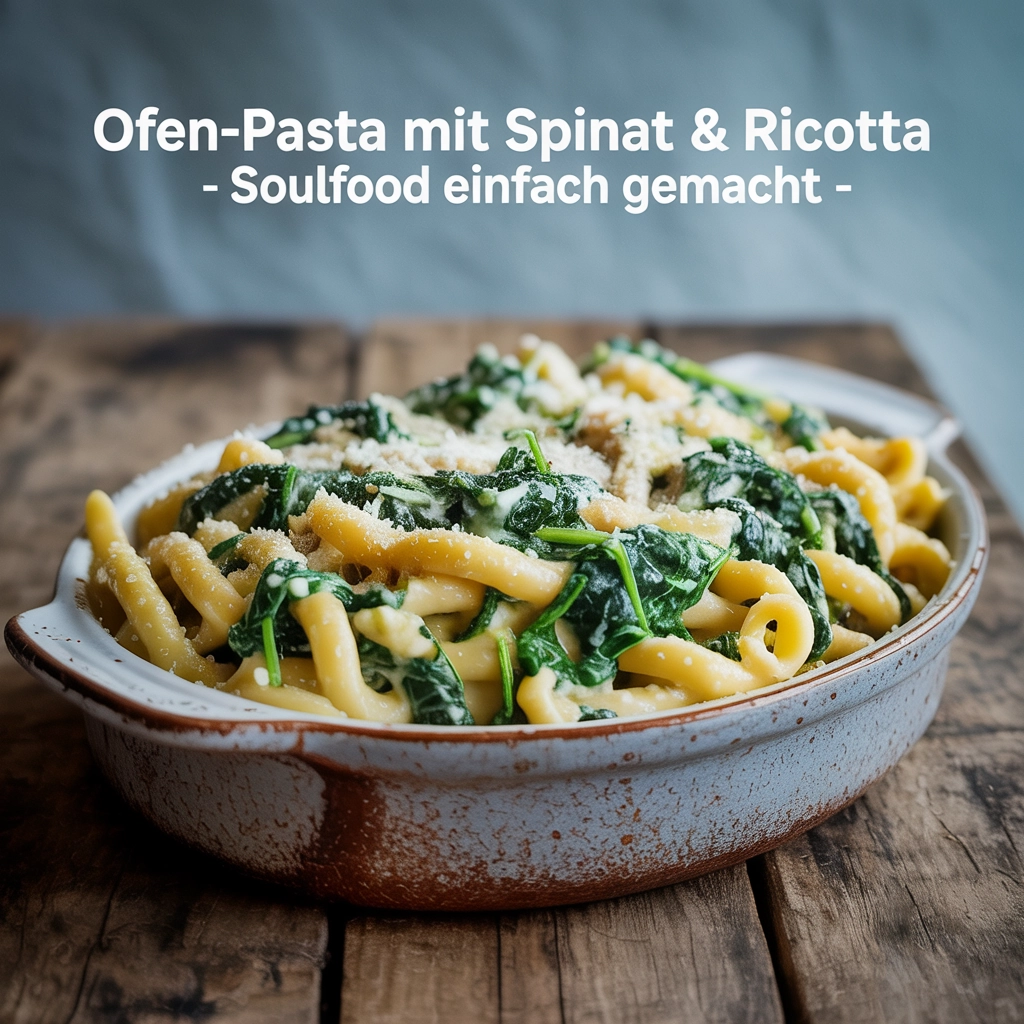 Ofen-Pasta mit Spinat & Ricotta – Soulfood einfach gemacht