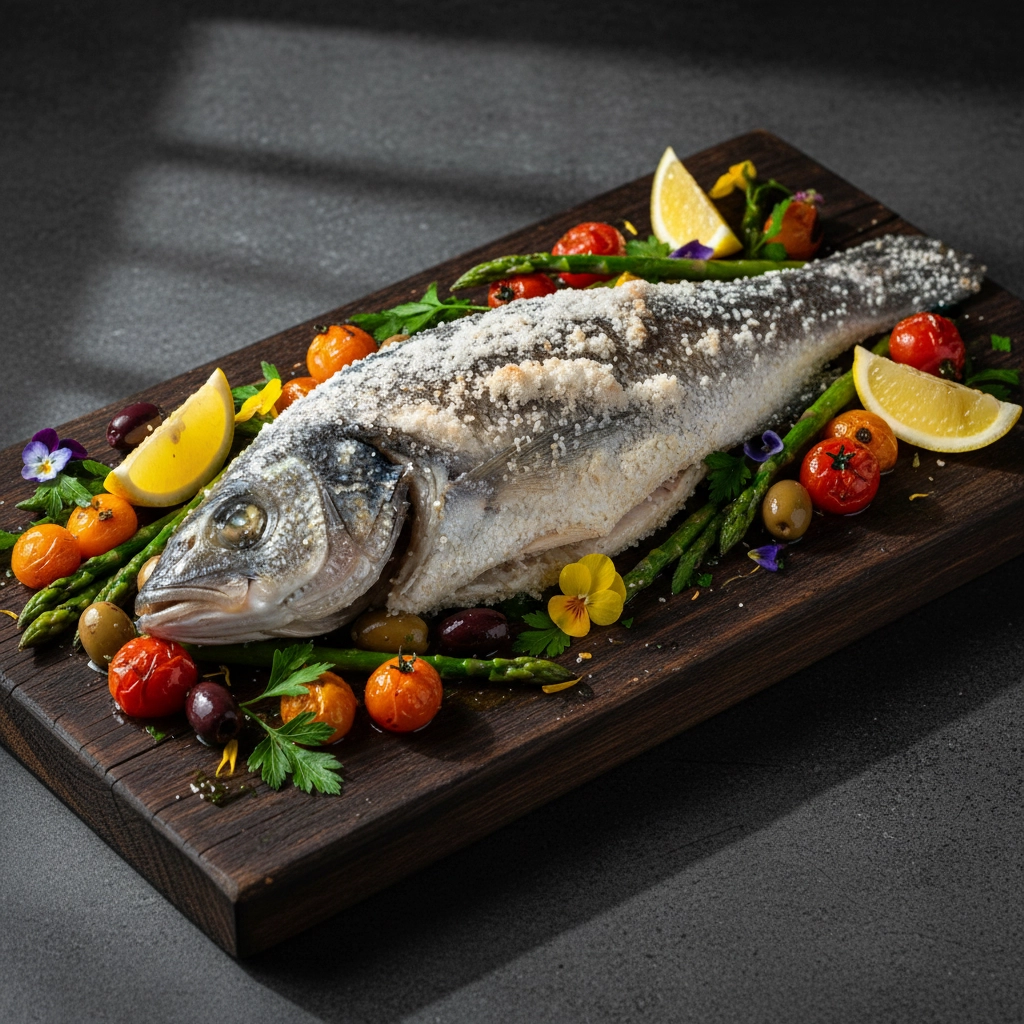 Branzino al Sale – Im Salzmantel gebackener Wolfsbarsch