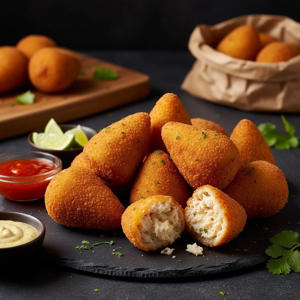 Coxinha – Hähnchen-Kroketten wie vom Straßenstand