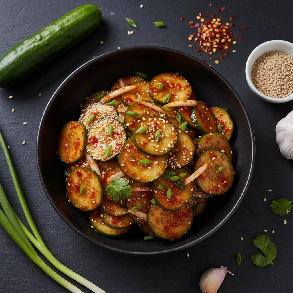 Oi Muchim – Scharfer Gurkensalat koreanischer Art