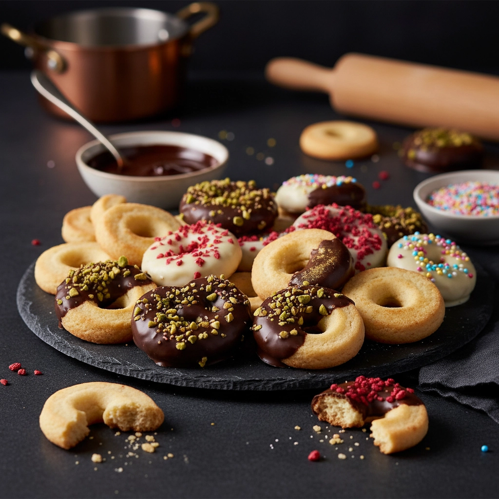 Spritzgebäck – Knusprige Plätzchen mit Schoko