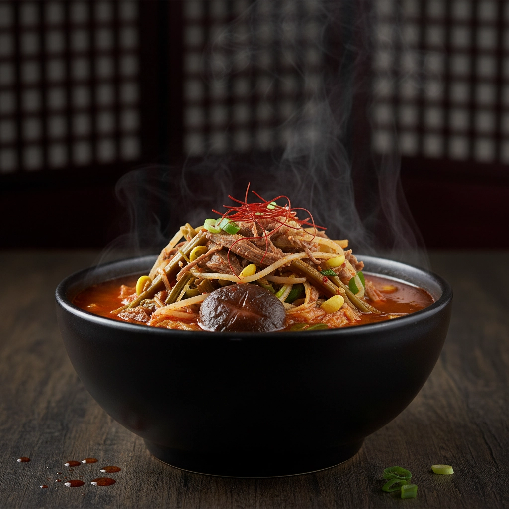 Yukgaejang – Scharfe Rindfleischsuppe mit Gemüse