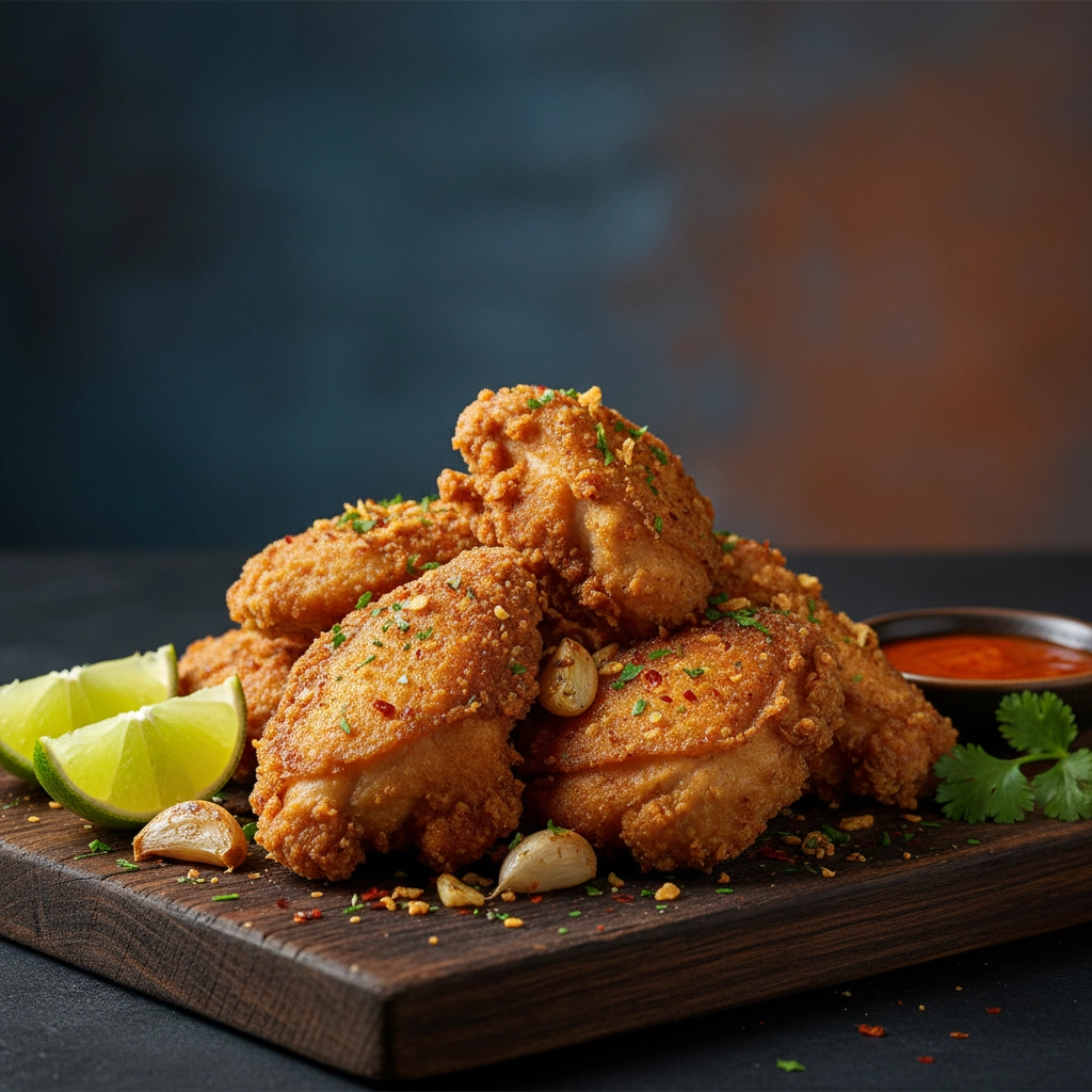 Frango à Passarinho – Knusprige Hähnchenstückchen mit Knoblauch