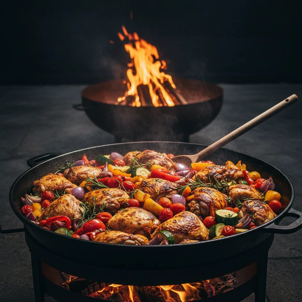 Pollo al Disco – Hühnchen aus dem Feuerschale