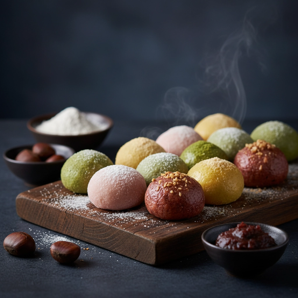 Chapssaltteok – Klebreis-Küchlein für Mochi-Fans