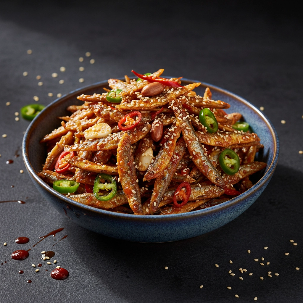 Myeolchi Bokkeum – Knusprig gebratene Mini-Sardinen