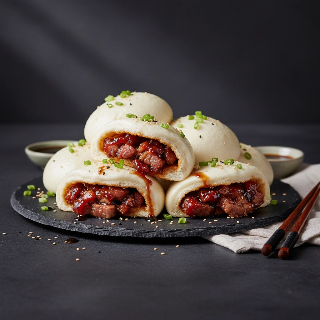 Char Siu Bao – Gedämpfte Brötchen mit BBQ-Schweinefleisch
