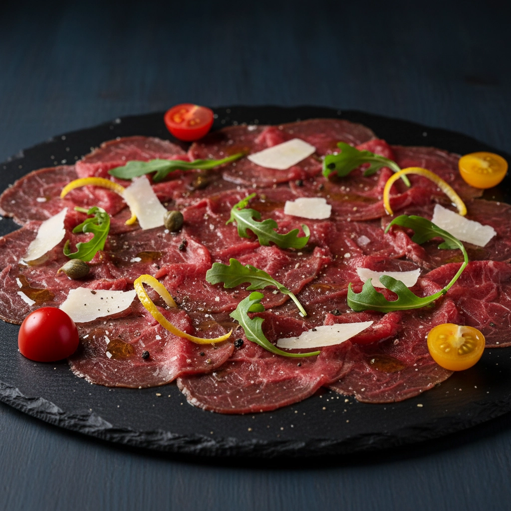 Carpaccio di Manzo – Rindfleisch hauchdünn und aromatisch