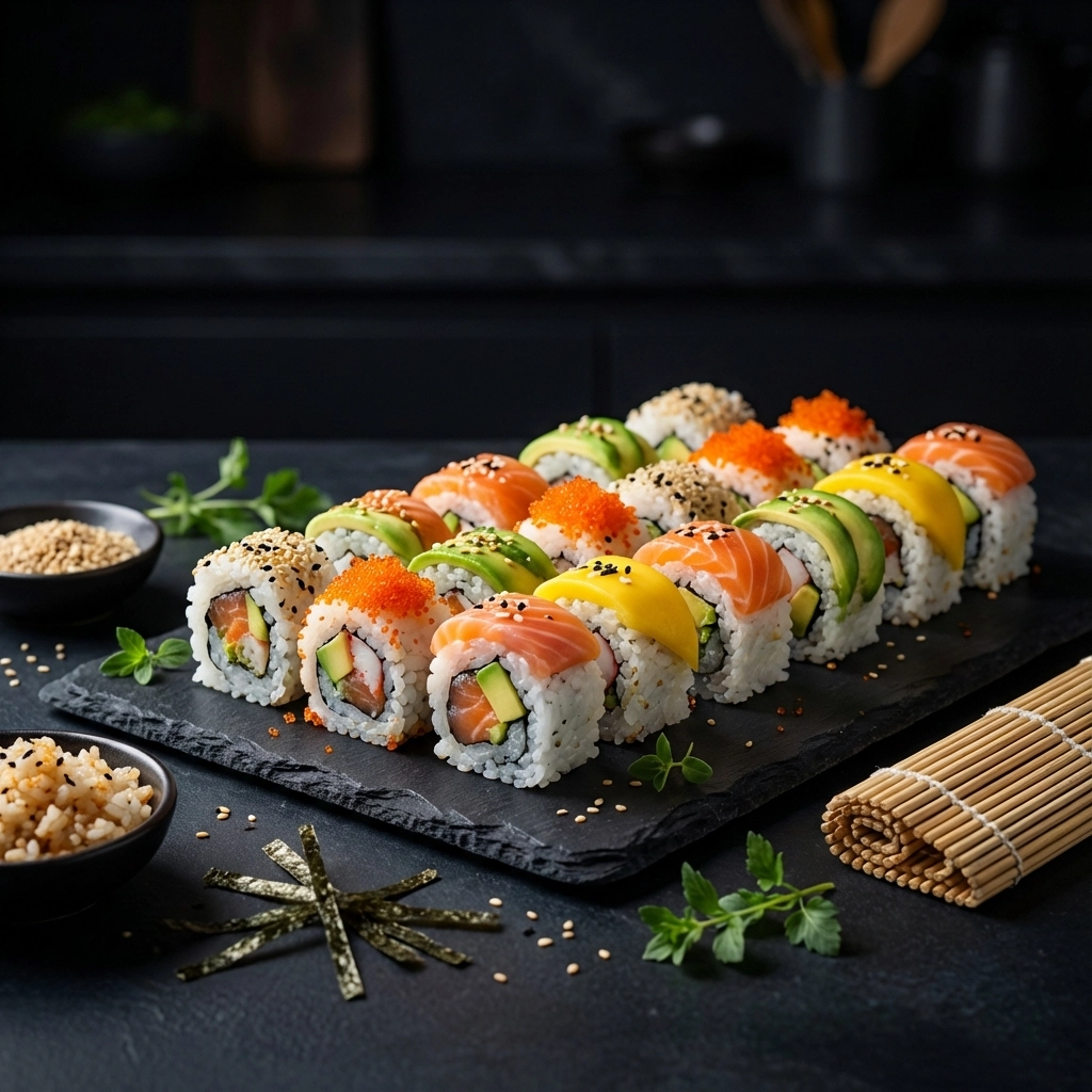 Uramaki – Die Inside-Out-Sushi-Rolle Schritt für Schritt