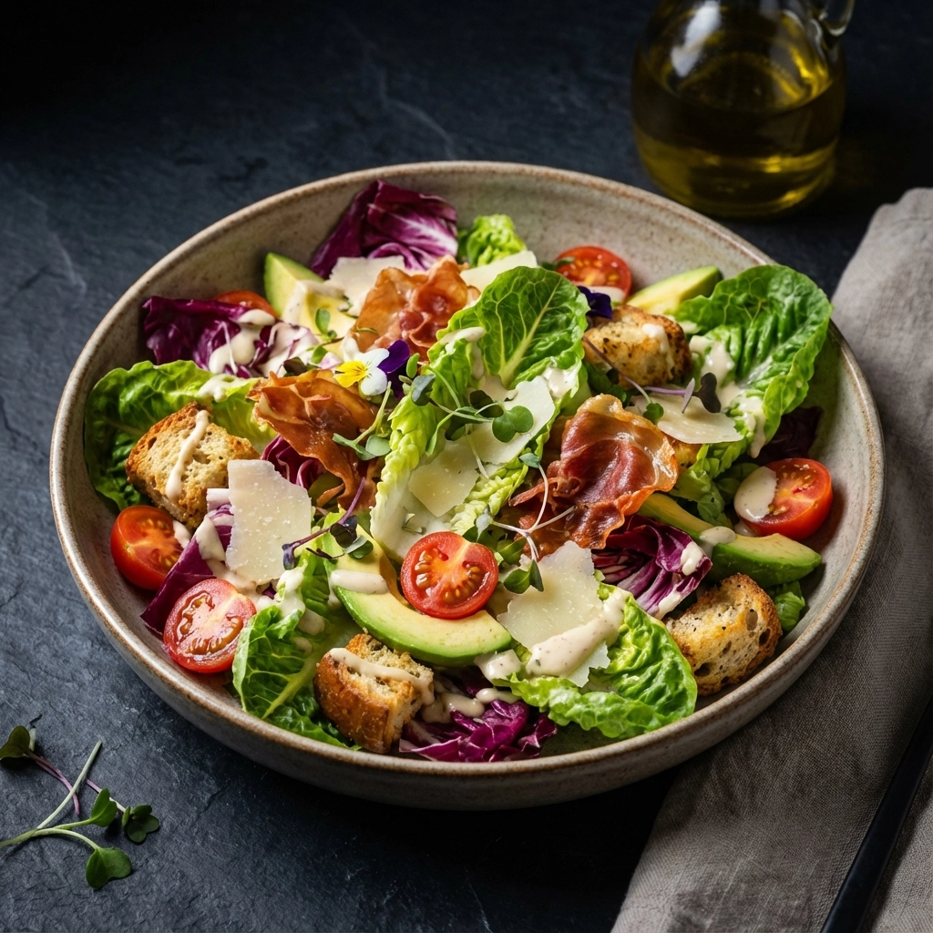 Caesar Salad – Frisch & Knackig: Amerikanischer Klassiker Reloaded